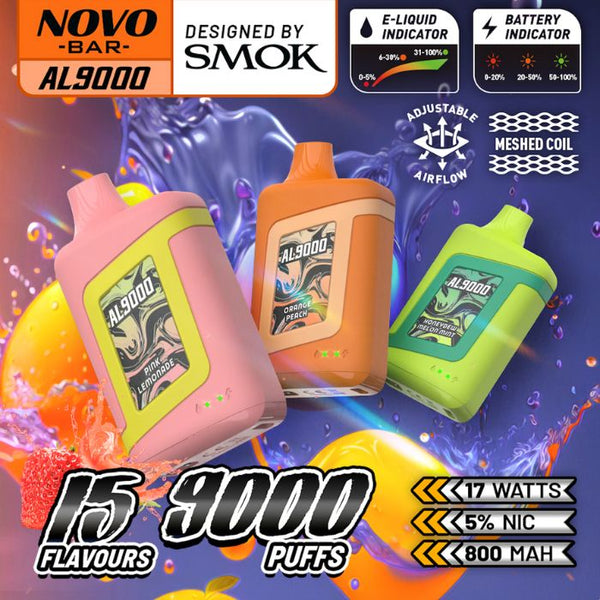 SMOK Novo Bar AL9000 Disposable Vape - 9000 Puffs